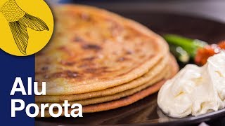 Aloo Paratha Recipe  Dhaba Style Punjabi Aloo Paratha  Potato Stuffed Indian Flatbread [upl. by Sanoy]