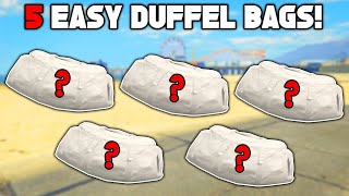 Top 5 Easiest Duffel Bags To Get In GTA 5 Online [upl. by Hepzi]