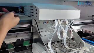 60CM DTF 4 heads i3200 Printer Installation Process [upl. by Eiryt]