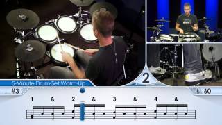 5Minute DrumSet WarmUp Beginner  Drum Lesson [upl. by Alimaj976]