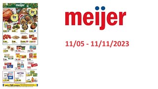 Meijer Weekly Ad US  11122023  11182023 [upl. by Atteuqal]