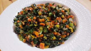 How To Make Easy Delicious Sauteed Kale Recipe [upl. by Raskin]