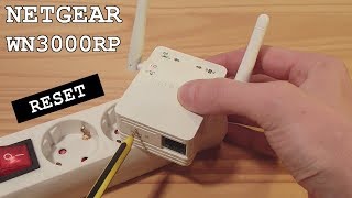 NETGEAR WN3000RP WiFi Extender • Factory reset [upl. by Harras355]