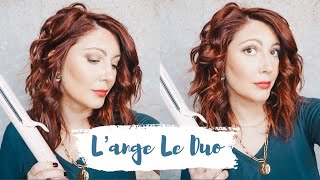 How to use the Lange Le Duo  Hair Straightener amp Curling Wand in One [upl. by Burwell]