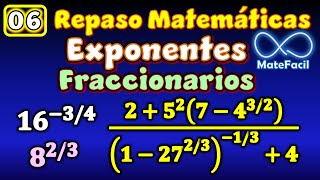 06 Operaciones con Exponentes Fraccionarios MUY FÁCIL [upl. by Cliff]