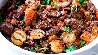 Beef Bourguignon  Slow Cooked to Perfection [upl. by Attenehs183]