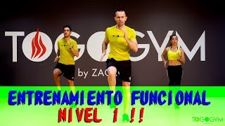 FUNCTIONAL TRAINING 1  Entrenamiento funcional  Sentadilla  Lunge  Plancha abdominal  Skipping [upl. by Leta]