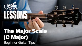 How to Play the Major Scale C Major  Beginner Guitar Tips [upl. by Seuqramed973]