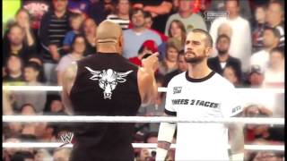 WWE CM Punk Vs The Rock  Royal Rumble  Clement Marfo [upl. by Ennovehc]