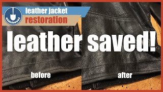 Leather Jacket Restoration  Jack Reacher Thrift Store Find [upl. by Zobe710]