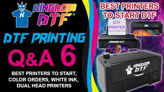 ❓ DTF Printing The Best Printers to Start DTF Printers List Color Order White Ink  QampA 6 [upl. by Amron]