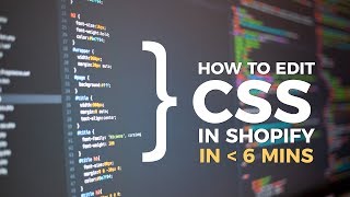 Custom CSS Shopify 2021  Shopify Basic Expert Tutorial [upl. by Giffy]