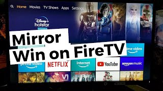 Mirror Windows 10 PC To Amazon Fire TV stick without MIRACAST [upl. by Dianne]