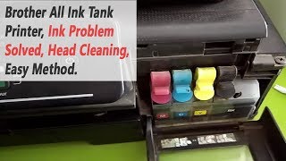 Brother DCPT300 Tank Printer  Ink Problem Fixed Head Cleaning [upl. by Jemena510]