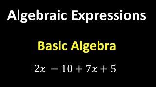 Algebraic Expressions – Algebra Basics [upl. by Rolanda859]