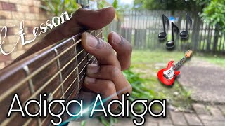 Adiga Adiga  Guitar Lesson  Benoy [upl. by Benisch]