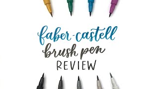 Faber Castell Pitt Artist brush pen review [upl. by Leda]