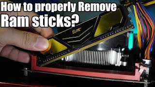 How to properly remove and place back the Ram sticks [upl. by Yddub]