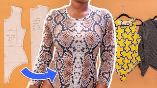 How To Sew THE PERFECT BODYSUIT Sewing Pattern Making Included 3 Styles  Kim Dave [upl. by Yentruocal]