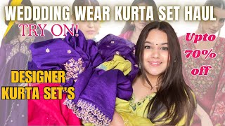 Amazon Wedding Wear KURTA SET HAUL  Best Affordable Kurta sets [upl. by Naamana]