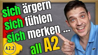 ALL A2 German Reflexive Verbs WITH example sentences [upl. by Akel]