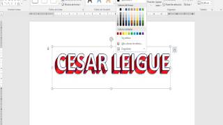 CREAR TEXTO 3D EN WORDBONITAS LETRAS EN WORD [upl. by Wenonah]