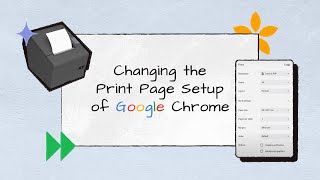 Changing the Print Page Setup of Google Chrome  IK001  Sapaad Academy [upl. by Oster]