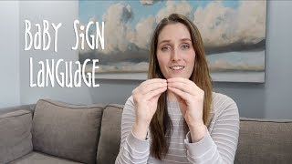 Baby Sign Language  5 Basic Signs [upl. by Yliak]