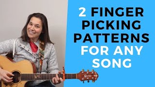 2 MUST KNOW Beginner Fingerpicking Patterns [upl. by Berstine]