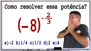 COMO RESOLVER EXPOENTE FRACIONÁRIO Prof Robson Liers  Mathematicamente [upl. by Linnell]