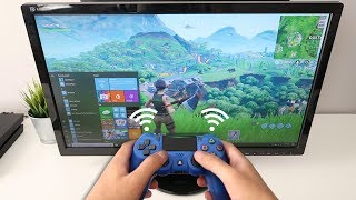 How to CONNECT PS4 CONTROLLER to PC WIRELESS Fortnite EASY METHOD [upl. by Owen]