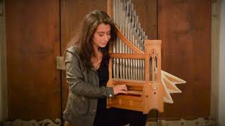 Catalina Vicens  Medieval Portative Organ  Rondeau  C Cooman 2014 [upl. by Elbys]