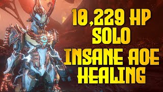 10k Health  Insane AOE Heal Inaros Helminth Build  Warframe [upl. by Rexfourd457]