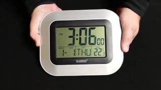 WT8005U Atomic Digital Wall Clock [upl. by Leksehc806]