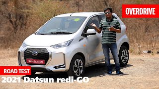 2021 Datsun rediGO Facelift road test review  OVERDRIVE [upl. by Nivert]