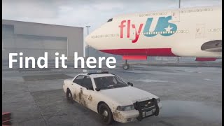 How to steal jumbo jet in GTA 5  story mode location [upl. by Plate422]