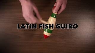 Latin Fish Guiro  Gear4music demo [upl. by Zeeba]