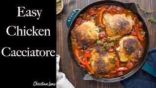 Easy Chicken Cacciatore Recipe [upl. by Anicnarf]