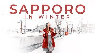 Exploring Hokkaido Fun Winter Things to Do in Sapporo Japan Vlog [upl. by Ahsilaf505]