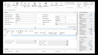 NAV 2016 AR Sales Invoice Processing [upl. by Yarb494]