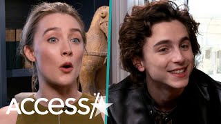 Saoirse Ronan Details How Girls Ask Her about Timothée Chalamet [upl. by Eniotna]