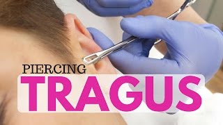 PIERCING TRAGUS ☊ Cómo se hace [upl. by Acinimod]