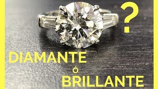 Diferencia entre brillante y diamante [upl. by Naniac]