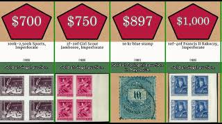 Most Expensive 51 Most Expensive Hungarian Stamps ever sold [upl. by Rednasyl]