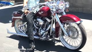 SOLD  Queensland Australia CMC Motorsports California Gangster Style Harley Deluxe [upl. by Aramat]