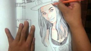 How to Color Skin Tone Using Watercolor Pencils [upl. by Anaahs]