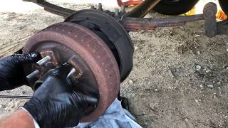 How to Change Campertrailer Brakes [upl. by Cybil]