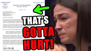 AOC is HYSTERICAL after DOJ criminal referral 😂 [upl. by Sinoda]