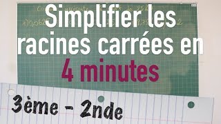 Simplifier les racines carrées en 4 minutes [upl. by Alphard]