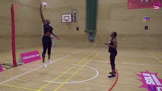 Netball  Practice turning amp catching  Sight the ball early [upl. by Neoma849]